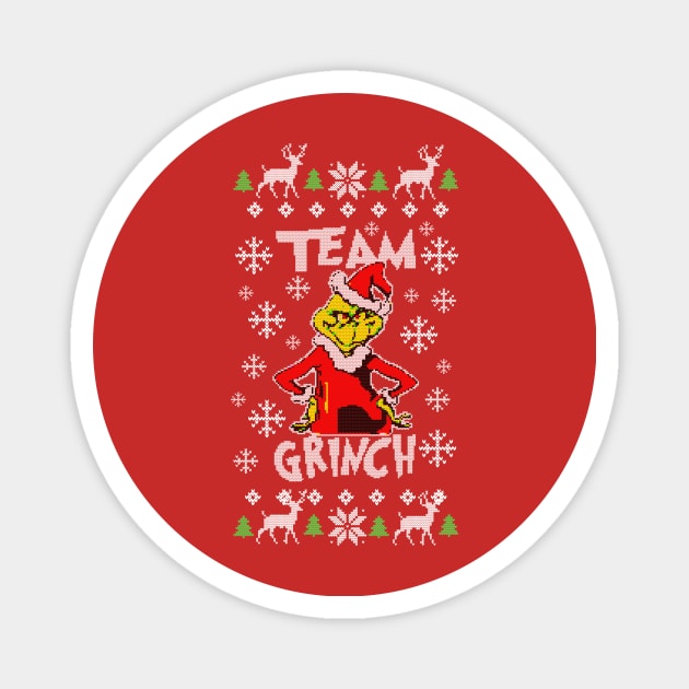 ugly christmas sweater Magnet by moudzy